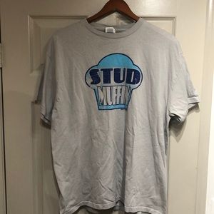 Men’s Grey Stud Muffin Graffiti T-Shirt
